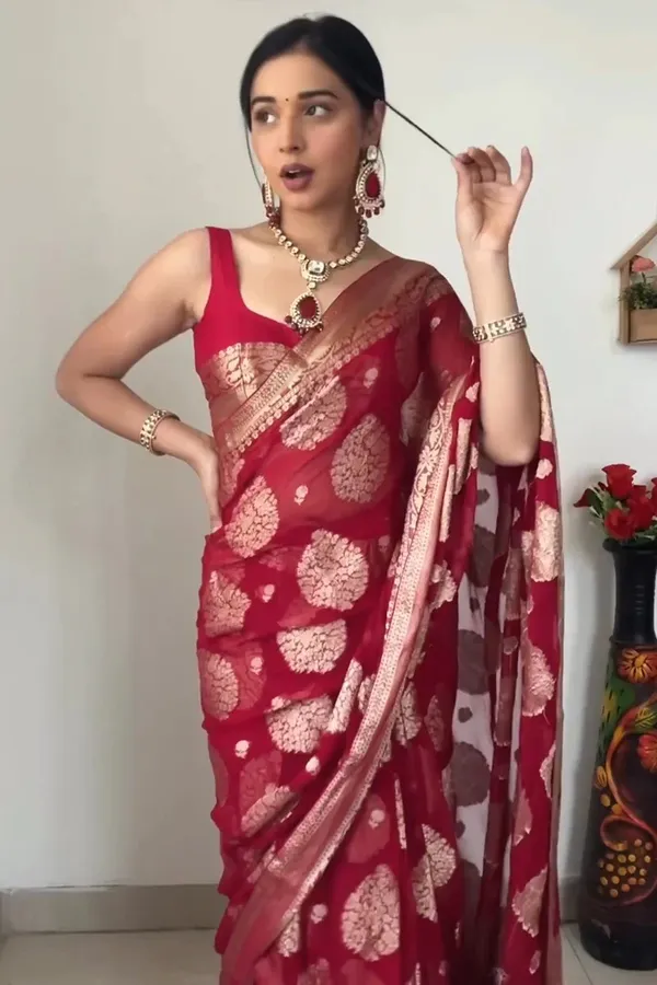 READY_TO_WEAR_RED_TRENDY_SAREE